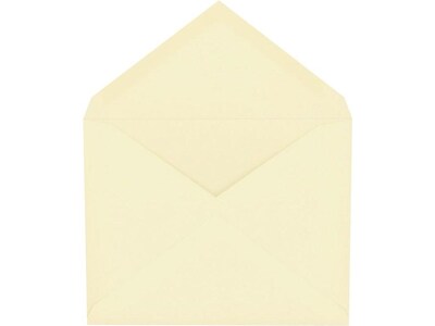 Staples Gummed Invitation Envelope, 5 3/4 x 4 3/8, Ivory, 250/Box (50168T)