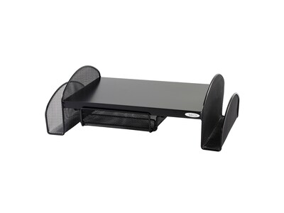 Safco Onyx Monitor Stand, Adjustable, Black (2159BL)