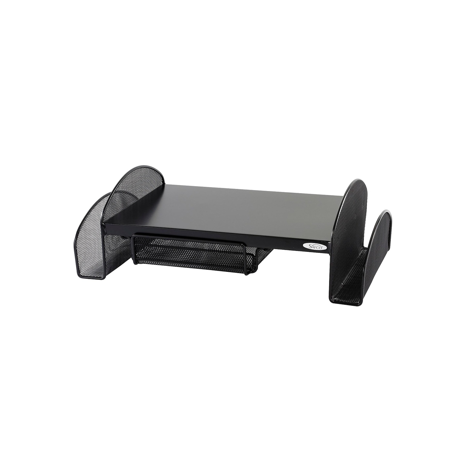 Safco Onyx Monitor Stand, Adjustable, Black (2159BL)