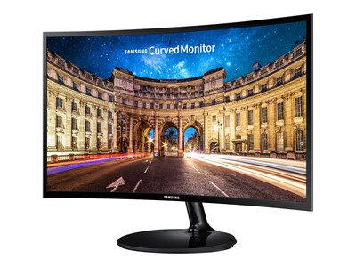 Samsung 390 Series C27F390 27" Curved LED LCD Monitor, High Glossy Black