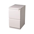 Quill Brand® 2-Drawer Vertical File Cabinet, Locking, White, Letter, 19.88D (26818D)