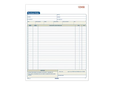 TOPS 3-Part Carbonless Purchase Requisitions, 8.38L x 10.69W, 50 Sets/Book (46147)