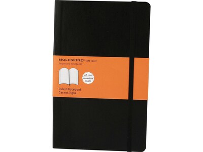 Moleskine Professional Notebooks, 9.75" x 7.5", College Ruled, 96 Sheets, Black (707223)