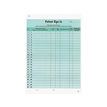 Tabbies 3-Part Patient Sign-in Label Forms, 125/Pack (14532)