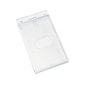 Advantus ID Badge Holders, Clear, 25/Box (76076)