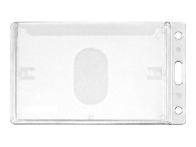 Advantus ID Badge Holders, Clear, 25/Box (76076)