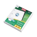 Oxford Print & Apply Label Paper Dividers, 5-Tab, White, 25 Sets/Box (OXF 11314)