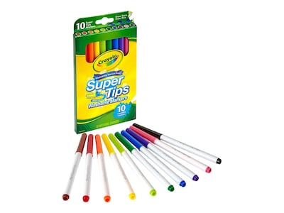 School Smart Felt Tip Pen Marker, Water Based Ink Fine Tip, Assorted  Colors, Pack of 8