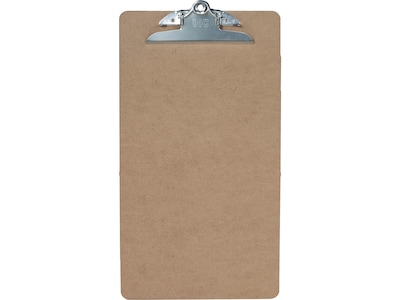 Staples® Hardboard Clipboard, Legal Size, Brown (83501)