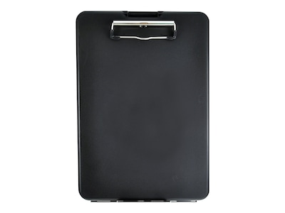 Saunders SlimMate Plastic Storage Clipboard, Letter Size, Black (00558)