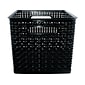 Advantus Large Weave Plastic Bin, Black, 2/Pack (AVT40328)