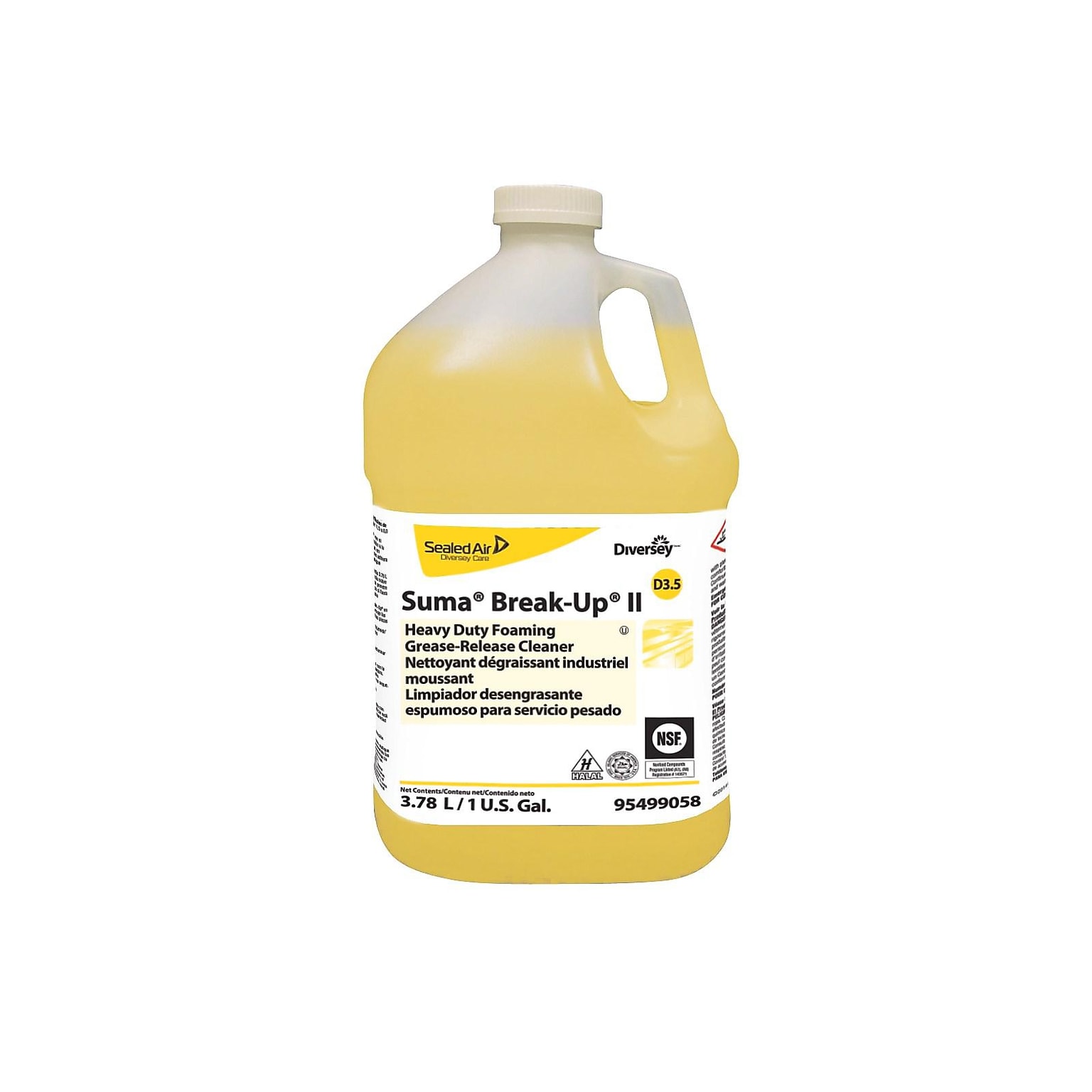 Diversey Suma Break-Up II D3.5 Degreaser, 128 Oz., 4/Carton (95499058)