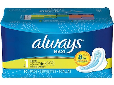 Always Ultra Thin Regular Pads with Wings 6 packs of 48 - Body One Products