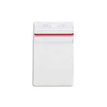 IDville ID Badge Holders, Clear with Red Stripe, 50/Pack (134523431)