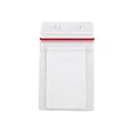 IDville ID Badge Holders, Clear with Red Stripe, 50/Pack (134523431)