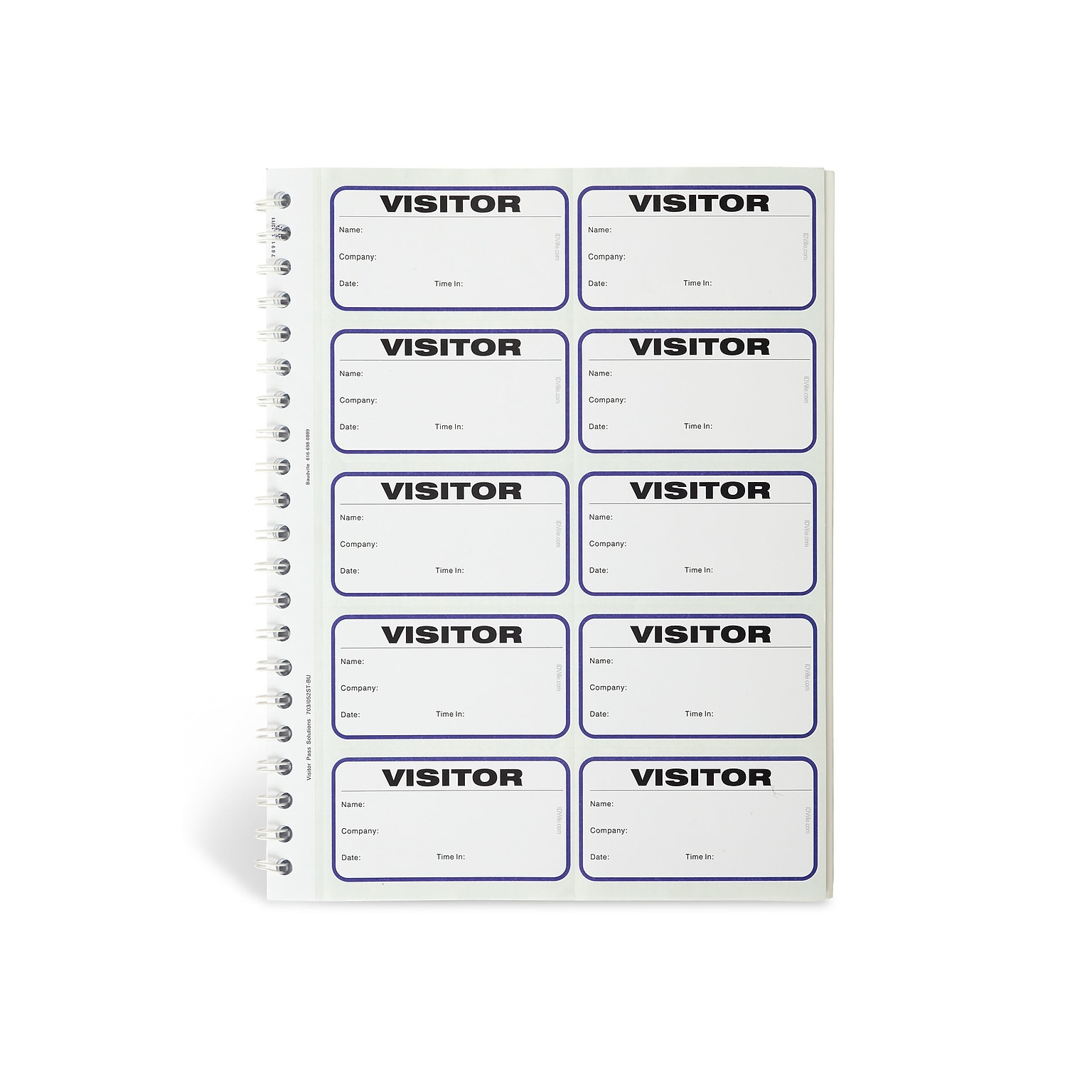 IDville Visitor Pass Sticker Name Tags/Labels, White, 150/Box (134678231)