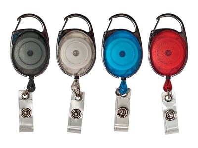 Advantus Badge Reels, Assorted Colors, 20/Pack (75552)