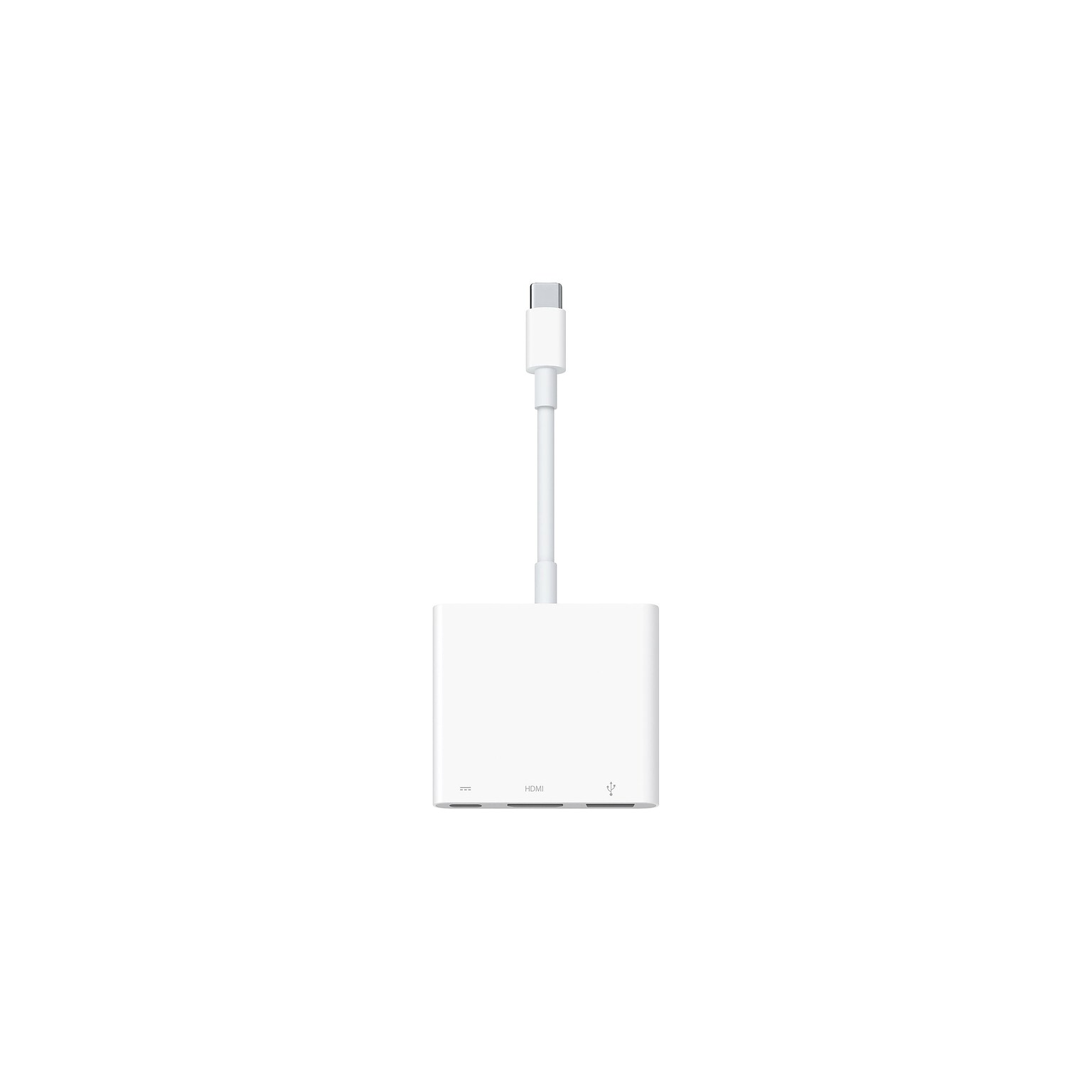 Apple USB-C to USB-C/HDMI/USB Adapter, Male to Female, White (MJ1K2AM/A)