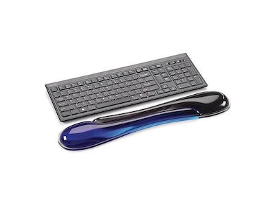 Kensington Duo Gel Keyboard Wrist Rest, Black/Blue (62397)