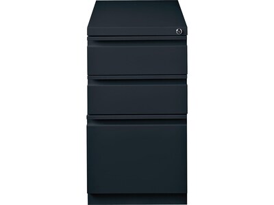 Quill Brand® 3-Drawer Vertical File Cabinet, Locking, Black, Letter, 22.88"D (25170D)