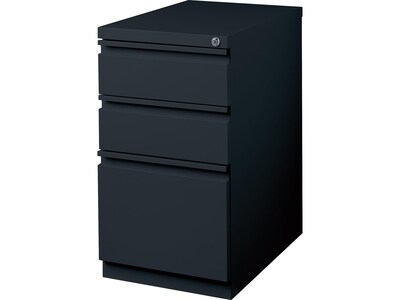 Quill Brand® 3-Drawer Vertical File Cabinet, Locking, Black, Letter, 22.88"D (25170D)