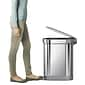 simplehuman Slim Step Trash Can, Brushed Stainless Steel, 12 Gal. (CW2044)