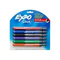 Expo Click Dry Erase Markers, Fine Tip, Assorted, 6/Pack (1751667)