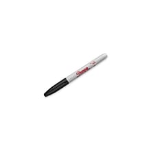 Sharpie Industrial Permanent Markers, Fine Tip, Black, Dozen (13601A)
