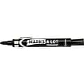 Avery Marks A Lot Tank Permanent Markers, Bullet Tip, Black, 12/Pack (24878)
