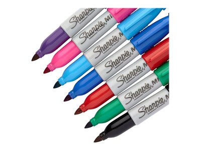 Sharpie Mini Permanent Markers, Fine Tip, Assorted, 72/Pack (35111)