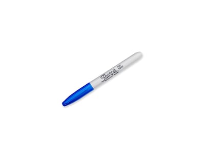 Sharpie Permanent Marker, Fine Tip, Silver Metallic, Dozen (39100)