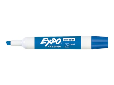 EXPO Low-Odor Dry-Erase Markers (Chisel Point, Asstd. Colors) - 16/Set  (81045)