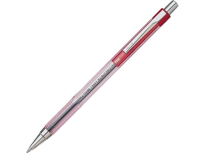 Pilot Better Retractable Ballpoint Pens, Fine Point, Red Ink, Dozen (30002)