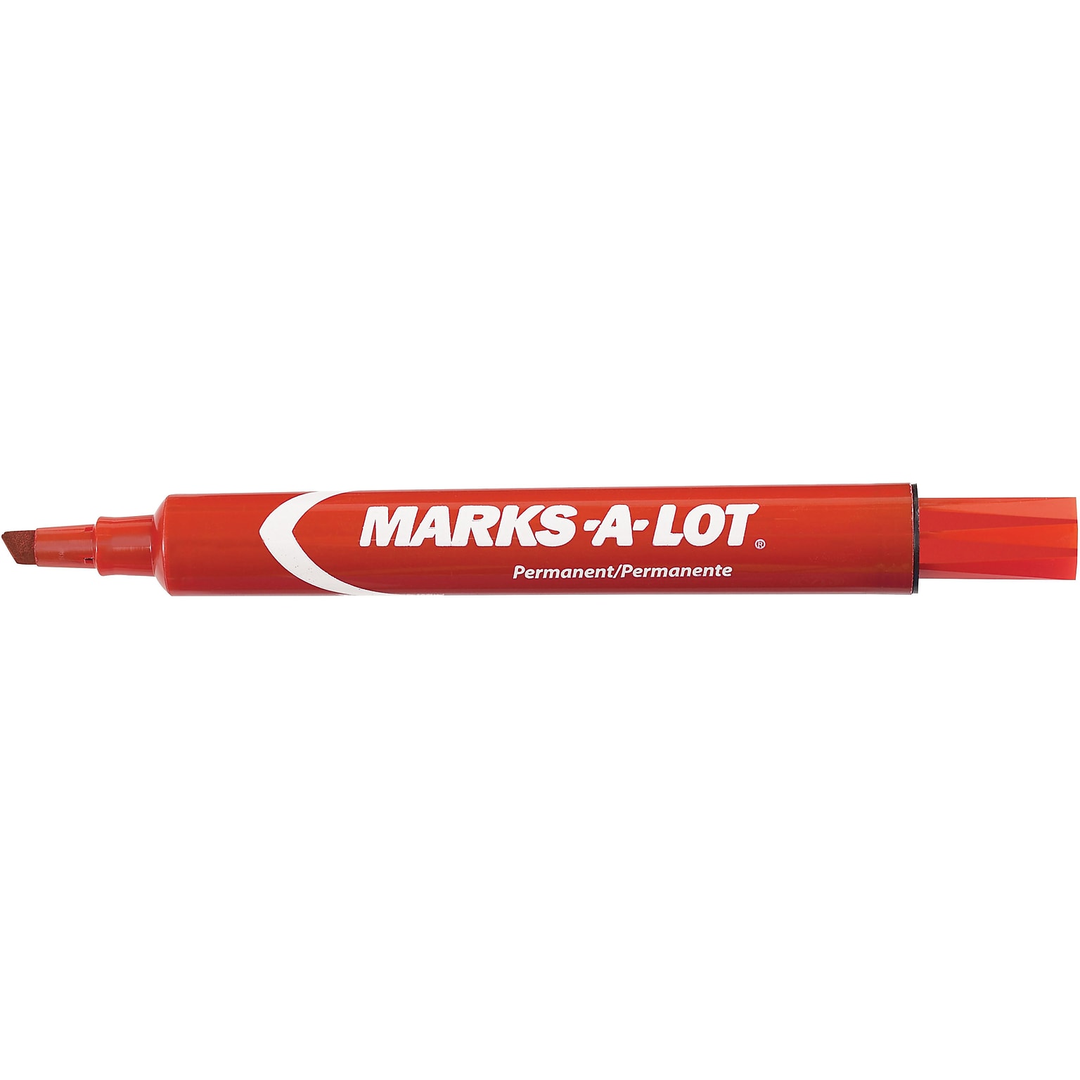 Avery Marks A Lot Tank Permanent Marker, Chisel Tip, Red (08887)