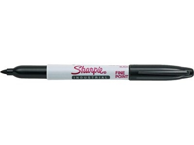 Sharpie Industrial Permanent Marker, Fine Tip, Black (13601A)