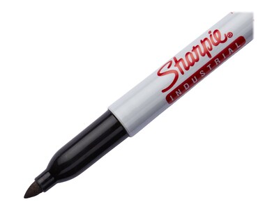 Sharpie Industrial Permanent Marker, Fine Tip, Black (13601A)