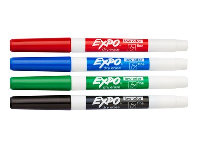 Expo Dry Erase Starter Set, Fine Tip, Assorted, 5/Pack (80675)