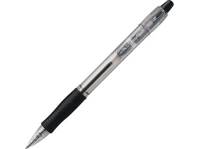 Pilot EasyTouch Retractable Ballpoint Pens, Medium Point, Black Ink, Dozen (32220)