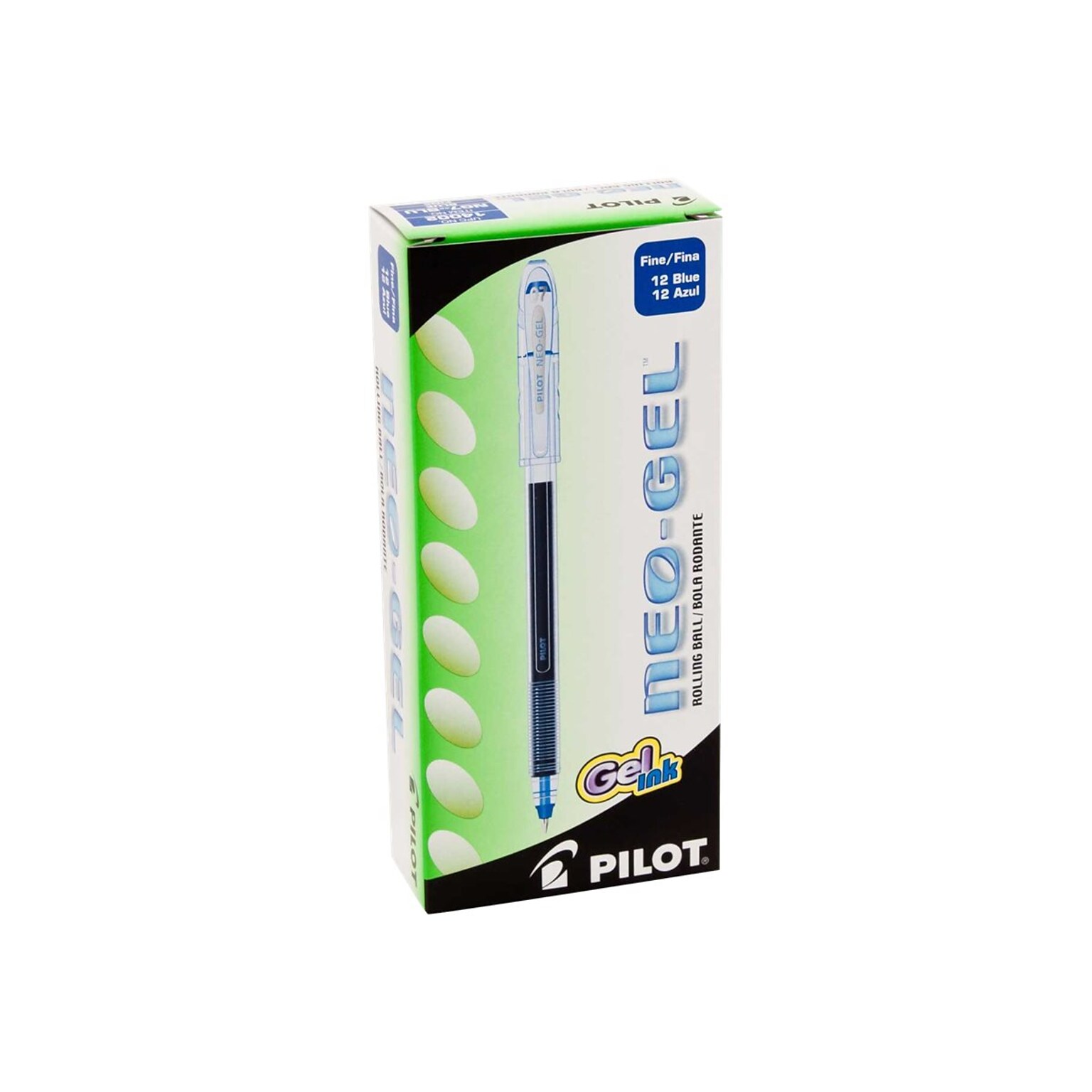 Pilot Neo-Gel Gel Pens, Fine Point, Blue Ink, Dozen (14002)