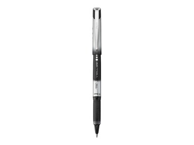 Pilot VBall Grip Rollerball Pens, Fine Point, Black Ink, Dozen (35570)