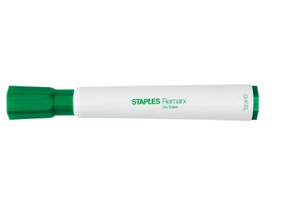 Quill Brand® Remarx Dry Erase Markers, Broad Point, Green, 12/Pack (18889)