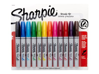 Sharpie Retractable Fine Point Permanent Marker Set, 12 Assorted Colors