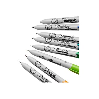 Sharpie Retractable Permanent Markers, Ultra Fine Tip, Assorted, 8/Pack  (1742025)