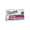 Sharpie Permanent Markers, Fine Tip, Gold Metallic, 12/Pack (1823887)