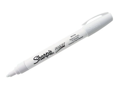 Sharpie Oil-Based Paint Markers, Medium Tip, White, 2/Pack (1782041)