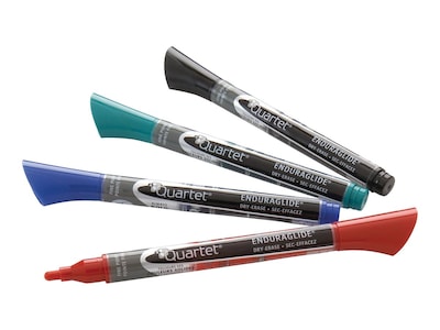 Quartet EnduraGlide Dry Erase Markers, Fine Tip, Assorted, 12/Pack (5001-21M)