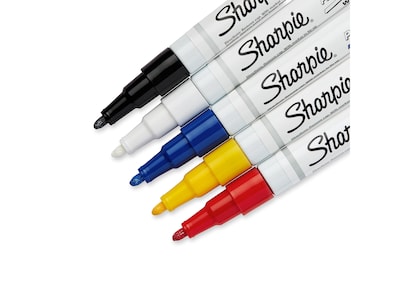 Sharpie Oil-based Paint Marker - Fine Marker Point Type - Black Ink - 1  Each
