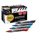 Quartet EnduraGlide Dry Erase Markers, Chisel Tip, Assorted, 12/Pack (5001-18M)