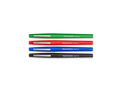 Paper Mate Flair Medium 0.7mm Felt Tip Black Pens 12/Box (8430152)