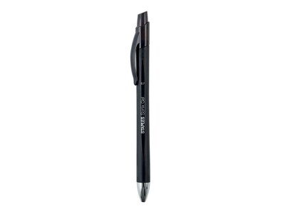 Sonix® Retractable Gel Pens, Medium Point, Black